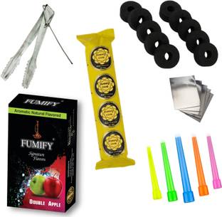 FUMIFY ACCESSORIES 5 MOUTPIECE TIPS & FUMIFY Double Apple Hookah Flavor