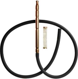 Duman Silicone, Stainless Steel Black, Gold Hookah Hose 1.5 m