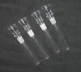 Hookah palace Glass shooter Pipe 5 inch pack of 4 Borosilicate Glass Inside Fitting Hookah Mouth Tip