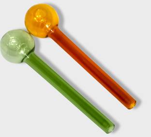 All Of All COLOUR OIL BURNER PIPE Borosilicate Glass Outside Fitting Hookah Mouth Tip