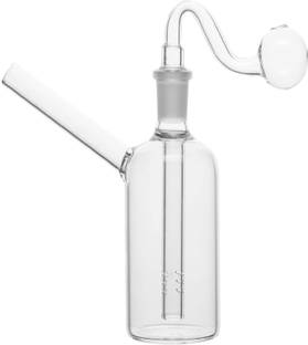 SEPARATE WAY Oil Burner Bottle with Downstem & Detachable Mouthpiece Glass Outside Fitting Hookah Mouth Tip