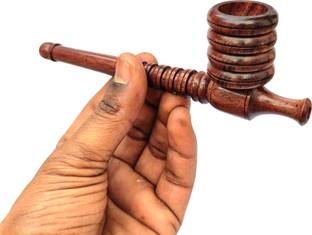Hookah palace Decorative 6 inch wooden Smoking Chillum Pipe Wooden Outside Fitting Hookah Mouth Tip