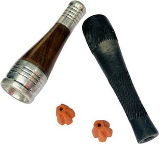 KESHU HANDICRAFT Wooden, Silver, Terracotta Outside Fitting Hookah Mouth Tip