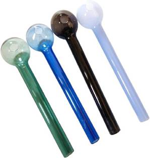 All Of All 4 Inches 4 colour oil burner pipe Borosilicate Glass Inside Fitting Hookah Mouth Tip
