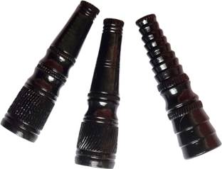 Divine Bazaar Handmade Chillum With Gitti (Pack of 3) Earthenware Outside Fitting Hookah Mouth Tip