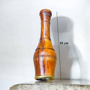 KESHU HANDICRAFT 10 Cm Wood Chillum With Gitti Wooden Outside Fitting Hookah Mouth Tip