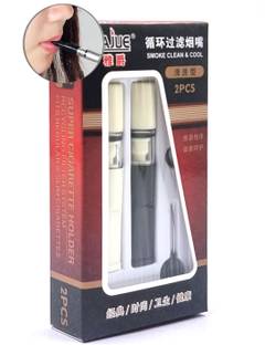 VIOVI Vajue 02 pcs Set Cigarette Filter Holder Fits Regular & Slim Cigarette Plastic Outside Fitting Hookah Mouth Tip