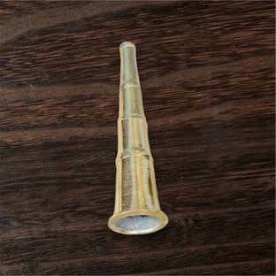 KESHU HANDICRAFT Chillum Pipe 14 CM Brass Outside Fitting Hookah Mouth Tip
