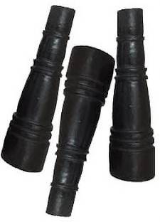 JKB TRADERS AGAR Black Clay Hookah Chillum MOUTH TIP – 8.5 cm Earthenware Outside Fitting Hookah Mouth Tip