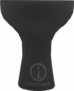 Cocoyaya Silicone Chillum For Hookah Black 3.8 inch Plastic Hookah