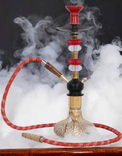 Duman Premium Designer Crystal Style 14 inch Iron, Glass Hookah