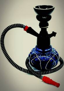 Duman Premium Designer Crystal Style 10 inch Iron, Glass Hookah