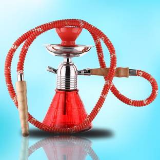 METIER Hookah 22 CM Glass Premium Hookah Set 1.5 Metre Hose Pipe 9 inch Glass Hookah