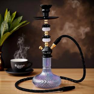 Misr Puff Premium Rainbow Lustrous Glass 17 inch Glass Hookah