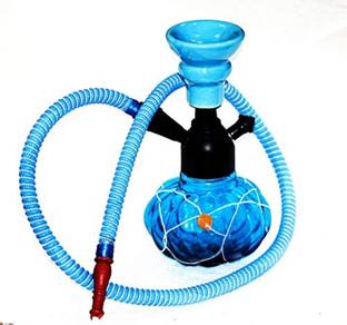 Duman Premium Designer Crystal Style 10 inch Iron, Glass Hookah