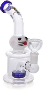 TRUE 7 inch MIX & MATCH HANGER BANGER WATER PIPE (RIG) Blue 7 inch Glass Hookah
