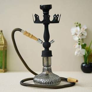Wish Divine Wish Divine Glass Hookah Pot Green Big Pineapple (Height 12 Inches) 12 inch Glass Hookah