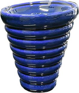 Puff Smart American Phunnel Ceramic Bowl/Chillum ( Color : Blue And Black Shade ) 12 inch Ceramic Hookah