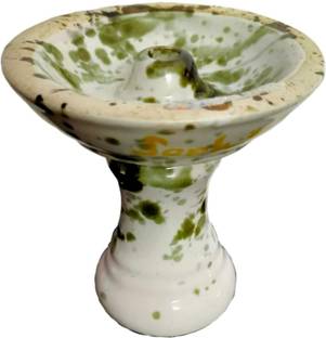 Puff Smart American Phunnel Ceramic Bowl /Chillum Black And White Shade 4.7 inch Ceramic Hookah