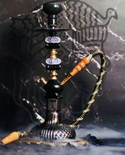 SMOCK STRECH Hookah with all accessories 18 inch Glass, Stainless Steel Hookah