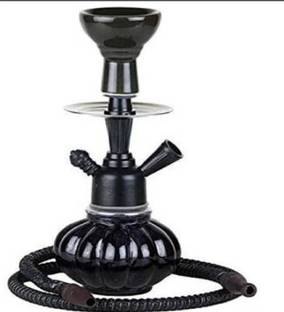 The New Look 10 Inches hukka with flavor and charcoal free 10 inch Glass, Iron Hookah