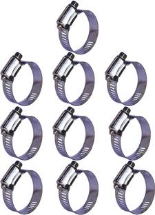 ESEKSAFAR Heavy duty 10pcs 1.5inch Easy Adjustable Clamp size (21-38)mm Pipe Hose Clamps