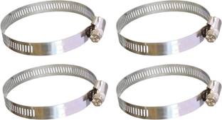ESEKSAFAR 4pcs Heavy duty Hose Clamps 4" inch size adjustable Hose Clamps