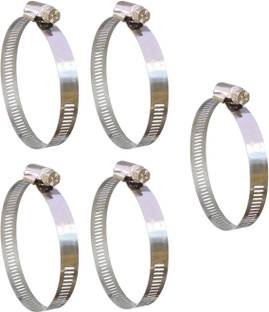 ESEKSAFAR 5pcs Heavy SS Hose Clamps 3”inch Clamp size adjustable Hose Clamps