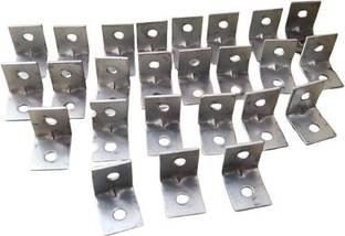 EBCO 25-Pack 2cmx2cm Right Angle Brackets,Standard Wall,Stainless Steel Lpatti Hose Brackets