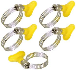 ESEKSAFAR 5pc Heavy duty Adjustable Gas Pipe Clip 1inch/(16-25)mm House Pipe Clamps Hose Clamps