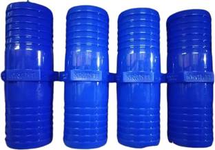 B K Jagan and Co PVC Garden Pipe Hose Connector 5 Piece (1/2 Inch) Hose Connector