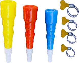 ESEKSAFAR 3 Type 1/2 “ 3/4” & 1” Tap Connector and 4pc Clamps set Hose Connector