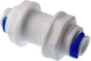 Aquafobes 1/4 Inchi Bulkhead Connectors (4 Pcs) for All Kind of RO Water Purifier Hose Connector