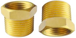 Filfora Brass Reducer Bush Pipe Fitting Outer Male 3/4" into Inner Female 1/2" Hose Connector