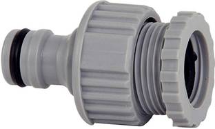 Divine Tree 1/2 & 3/4 Inch Plastic Garden Water Dual Universal Threaded Hose Nozzle Hose Connector Hose Connector