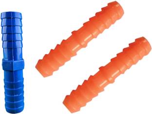 Ey CATCHING 1/2 inch PVC Connector Joint Garden Pipe| Zebra Pipe/for Car wash, Gardening Hose Connector