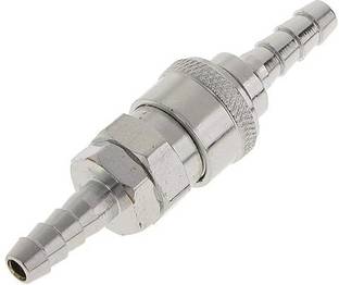 H HADDU Aluminium Pneumatic Air Line Hose Quick Fittings Connector Coupler (One Size, Silver) Hose Connector-01 Hose Connector
