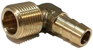 Filfora 3/8"Male 90Degree Brass Elbow Fitting Fuel /AIR/Water/Oil/Gas(Qty 01) Hose Connector