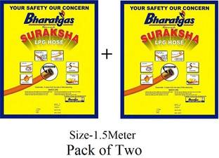 suraksha Bharat Gas Steel Reinforced LPG Gas Cylinder Hose Pipe
