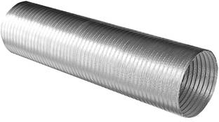 AMPEREUS Premium Chimney Aluminium Duct Pipe Diameter is 4 Inch ( Extend upto 10 ft.) Premium Aluminum Duct Pipe ( Extend upto 10 Feet) Hose Pipe