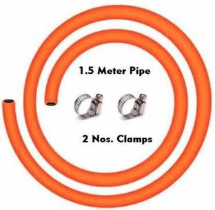 Handu Indian Bharat Hp Original 1.5 Meters Steel Wire Reinforced LPG Hose (Orange) with ISI Certified Use Gas Cylinder Regulator Lpg Hose Gas Pipe 3 Steel Wire Rubber Hose Pipe Original 1.5 Meters Steel Wire Reinforced LPG Hose (Orange) with ISI Certified Use Gas Cylinder Regulator Lpg Hose Gas Pipe 3 Steel Wire Rubber Hose Pipe Hose Pipe GG Hose Pipe