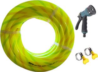 Sonotek Heavy Duty 3 Layered Yellow Braided Water Hose Pipe (Size : 0.75 inch, Length : 10 Meters) Hose Pipe