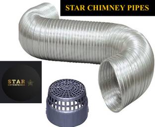 STAR 4 inch 7 feet Chimney pipe Hose Pipe
