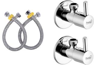 Prestige TURBO Angle with 24 Inch SS Connection Pipe for bathroom, and washbasin Hose Pipe