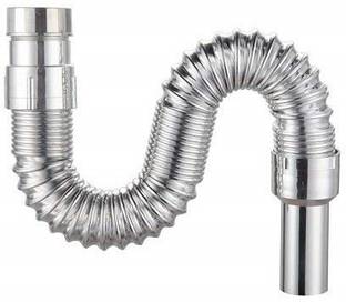 Sellzy CRM-P008 Chrome Flexible PVC CP Hose Pipe for Bathroom Wash Basin Kitchen Sink Hose Pipe
