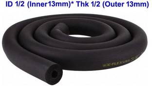 M&M HARIS Insulated Tube Foam for Piping Heat and Cold Air Conditioners 1/2" ID X 1/2" THK Hose Pipe