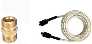 KRISHAK TOOLS 8M Hose Pipe +M22 Connector Suitable For All Pressure Washer Machine Hose Pipe