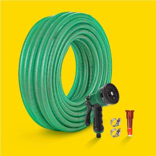 10club Garden Hose Pipe 4-in-1 (20m) with 8 Pattern Sprayer for Gardening Hose Pipe