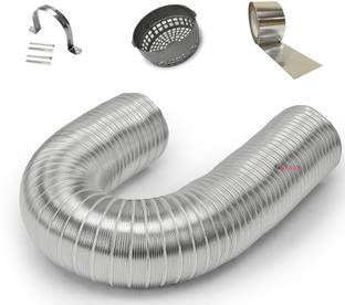 Seavy 6 Inch 6ft Kitchen Chimney Complete Installation Kit (6"6ftKit) Hose Pipe