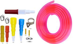 एसेकसफर 1/2" 5mtr Pipe 2pc Tap connector 1/2 “& 3/4” 1pc Nozzle 4pc connector & 5 clamp for Car washing , Garden and etc. होज़ पाइप